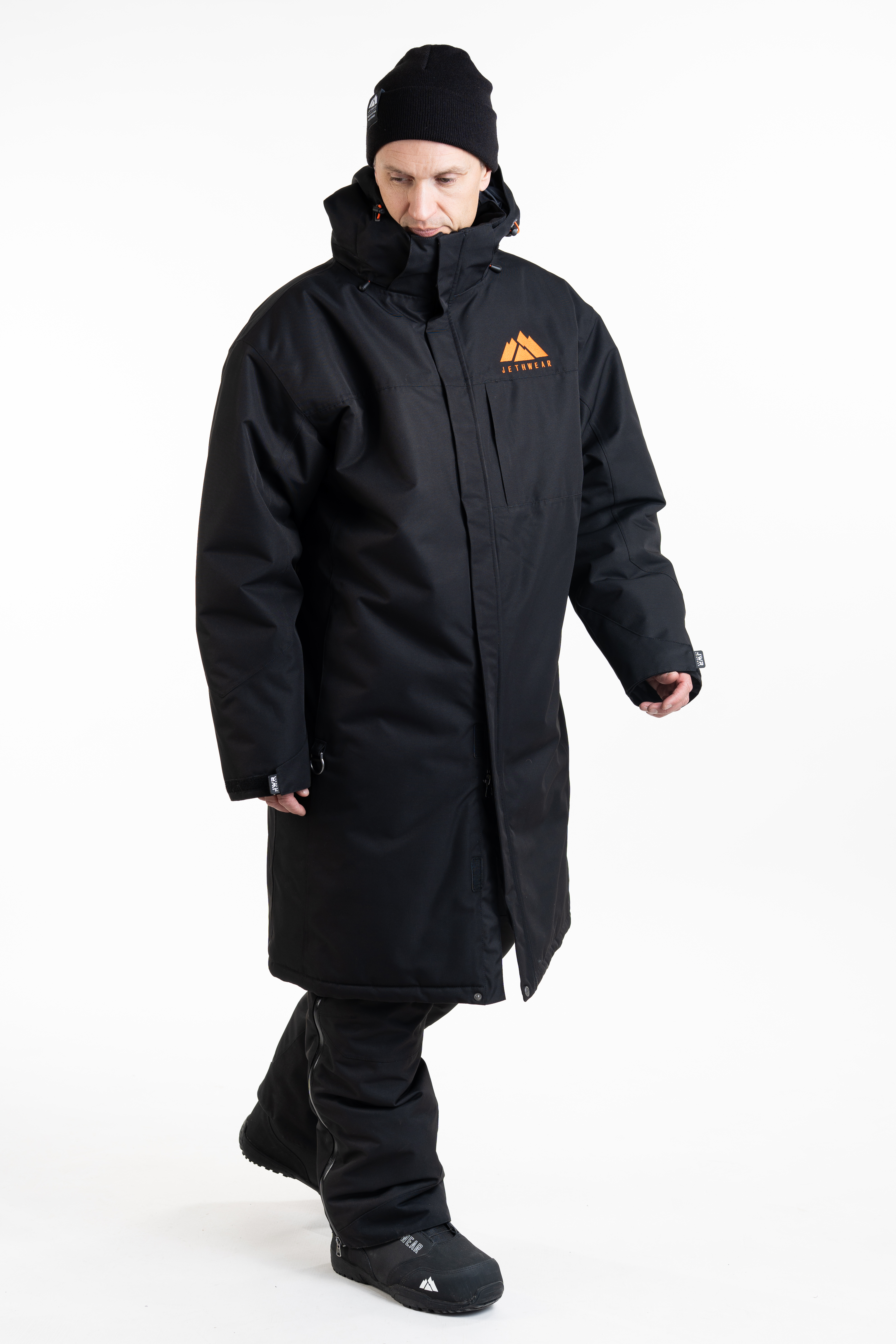 Jethwear PIT COAT - Black / Orange - 6