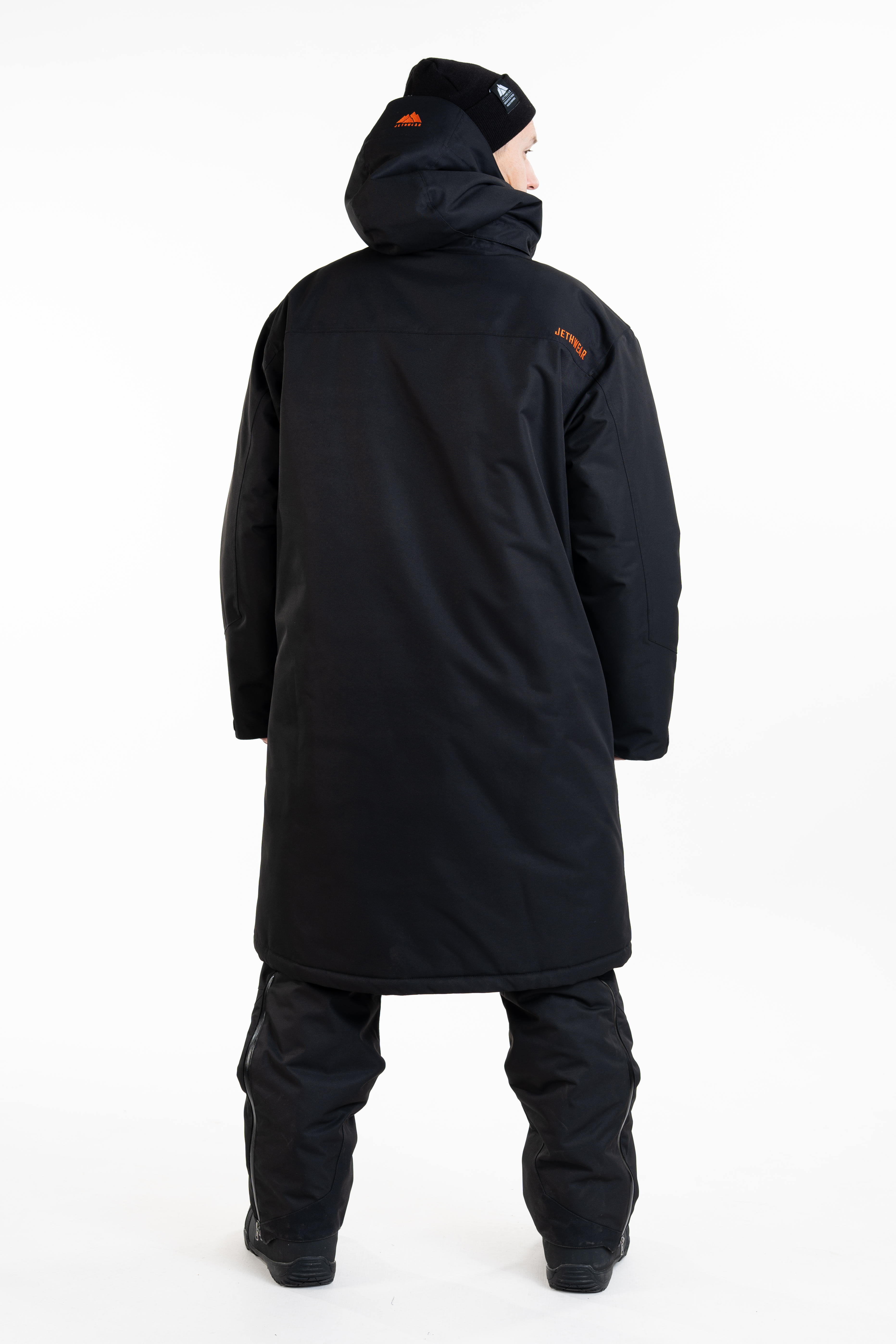 Jethwear PIT COAT - Black / Orange - 4