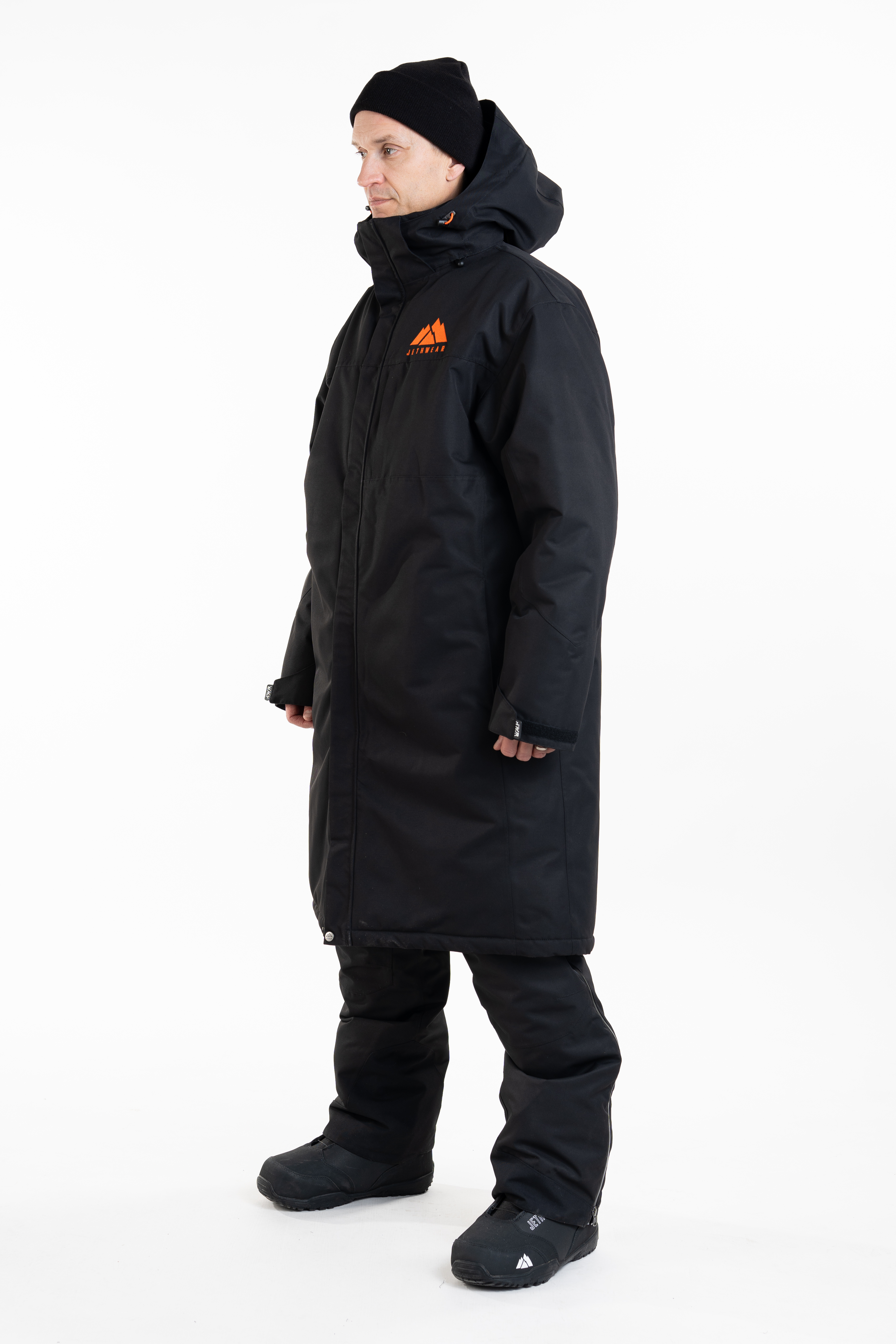 Jethwear PIT COAT - Black / Orange - 2