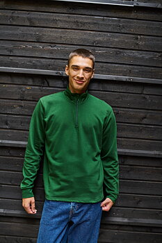 Unisex Quarter Zip Sweatshirt, Neutral, EKO - 5 olika färger
