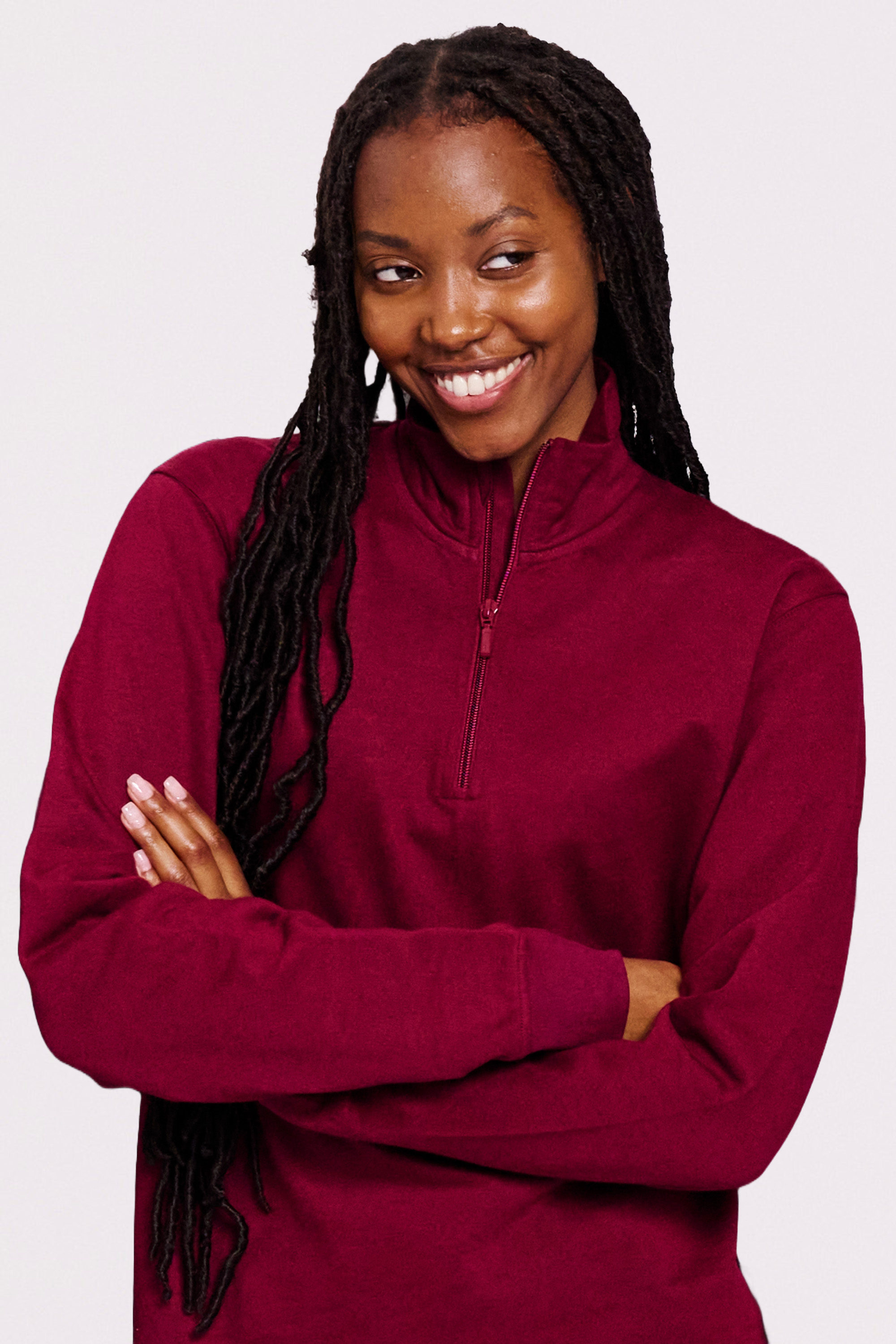 Unisex Quarter Zip Sweatshirt, Neutral, EKO - 5 olika färger - 2