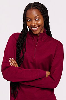 Unisex Quarter Zip Sweatshirt, Neutral, EKO - 5 olika färger