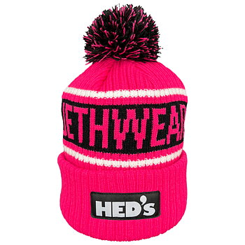 Jethwear Hed's Motor PomPom Beanie - Pink / Black