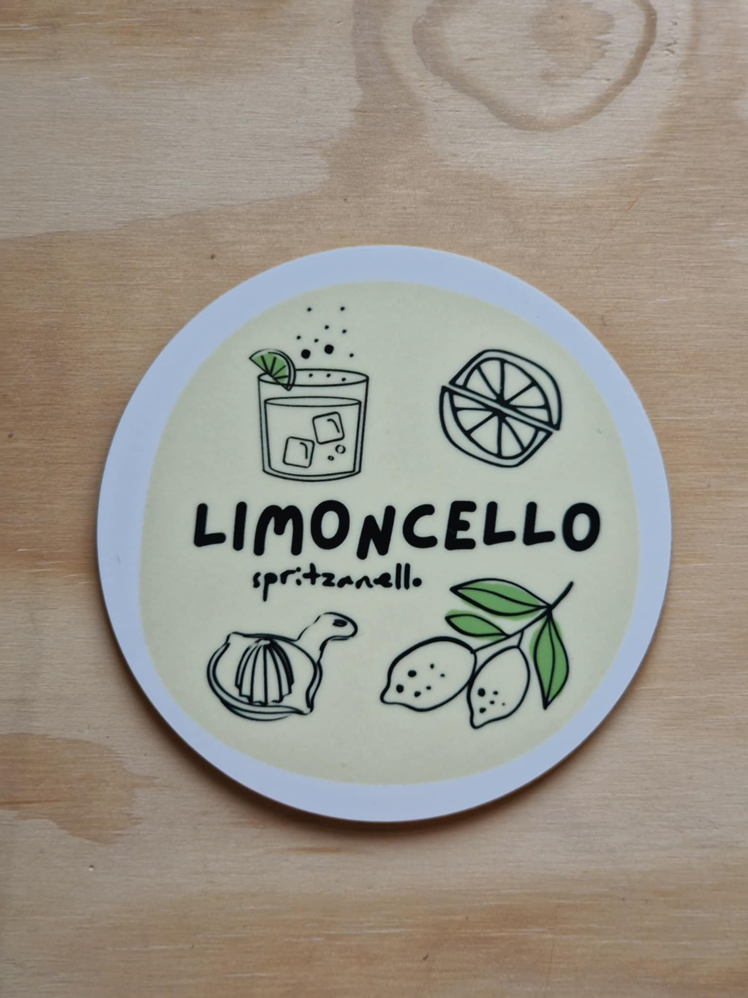 Glasunderlägg "Limoncello spritzanello"