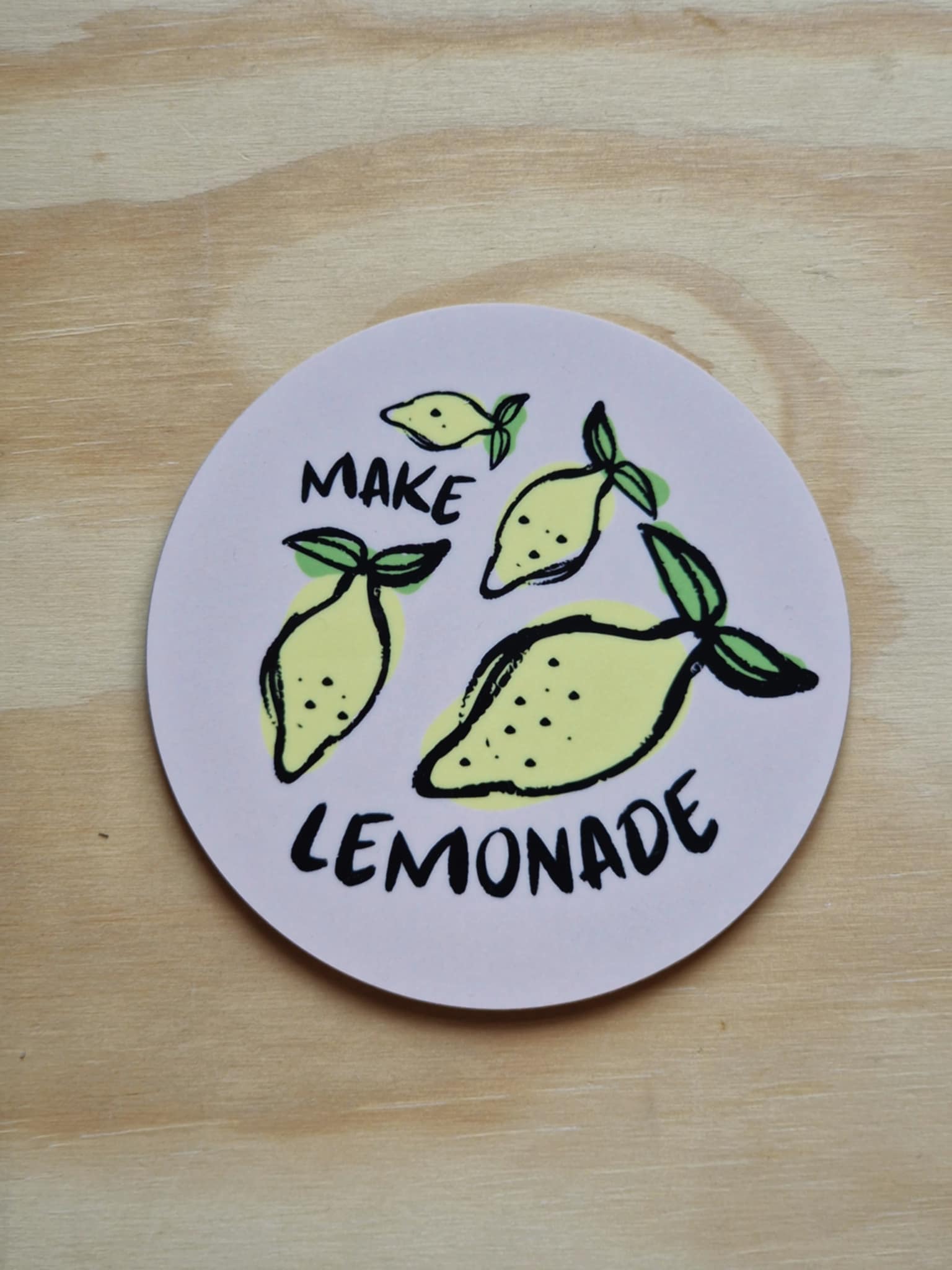 Glasunderlägg "Make lemonade"