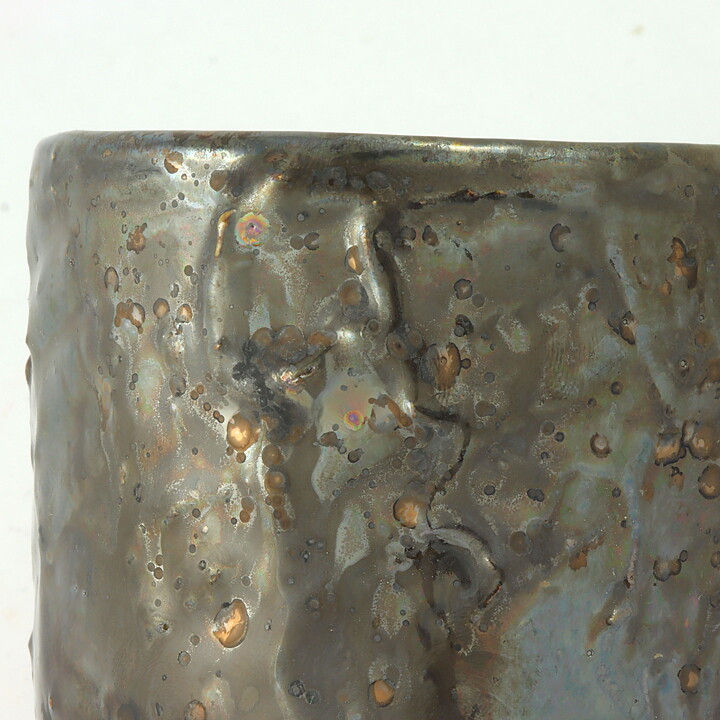 Isak Isaksson (2000s) Unique Chawan Bowl with Brown Glaze 9 cm #33