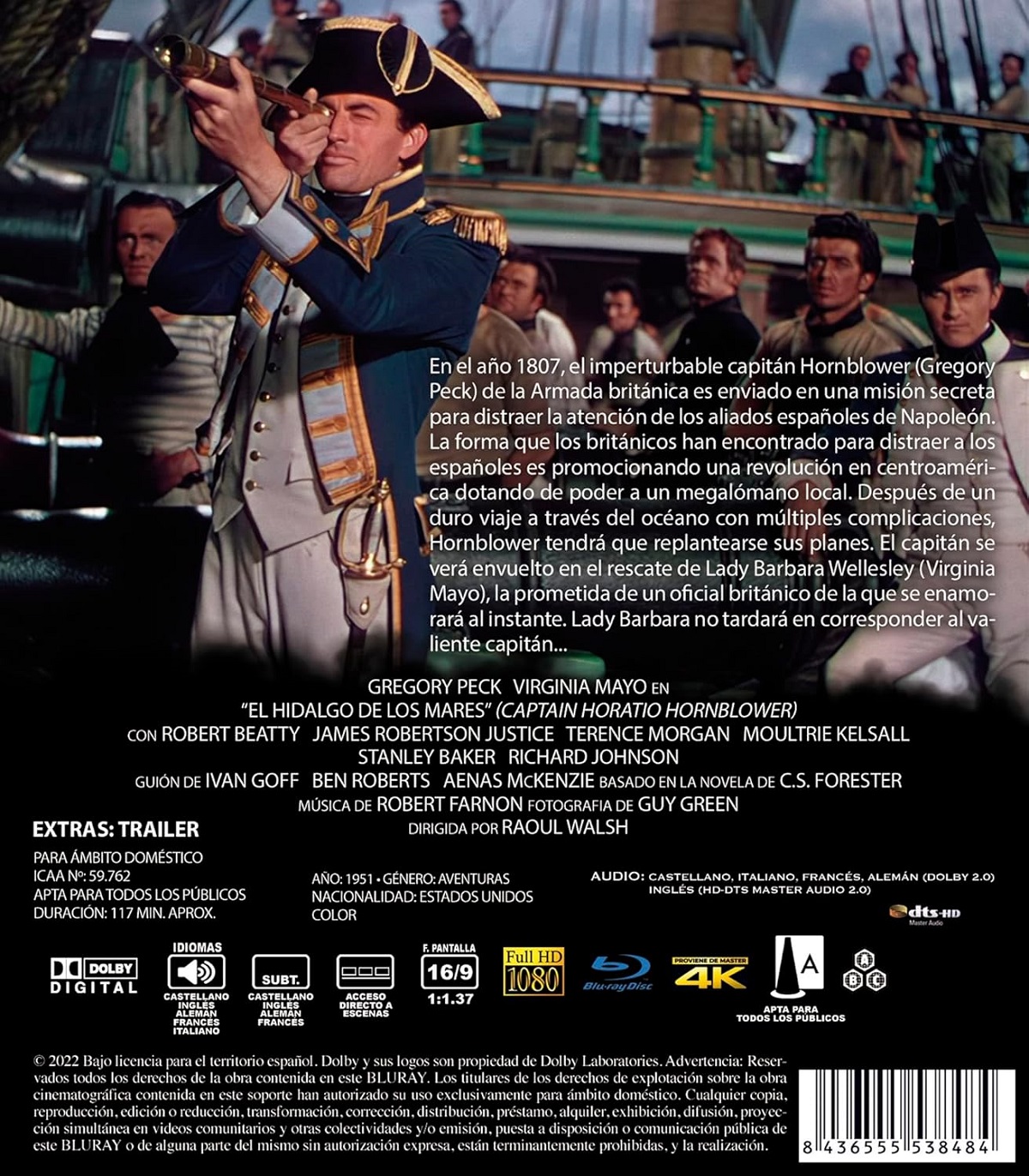 Captain Horatio Hornblower (ej svensk text) (Blu-ray) - 2