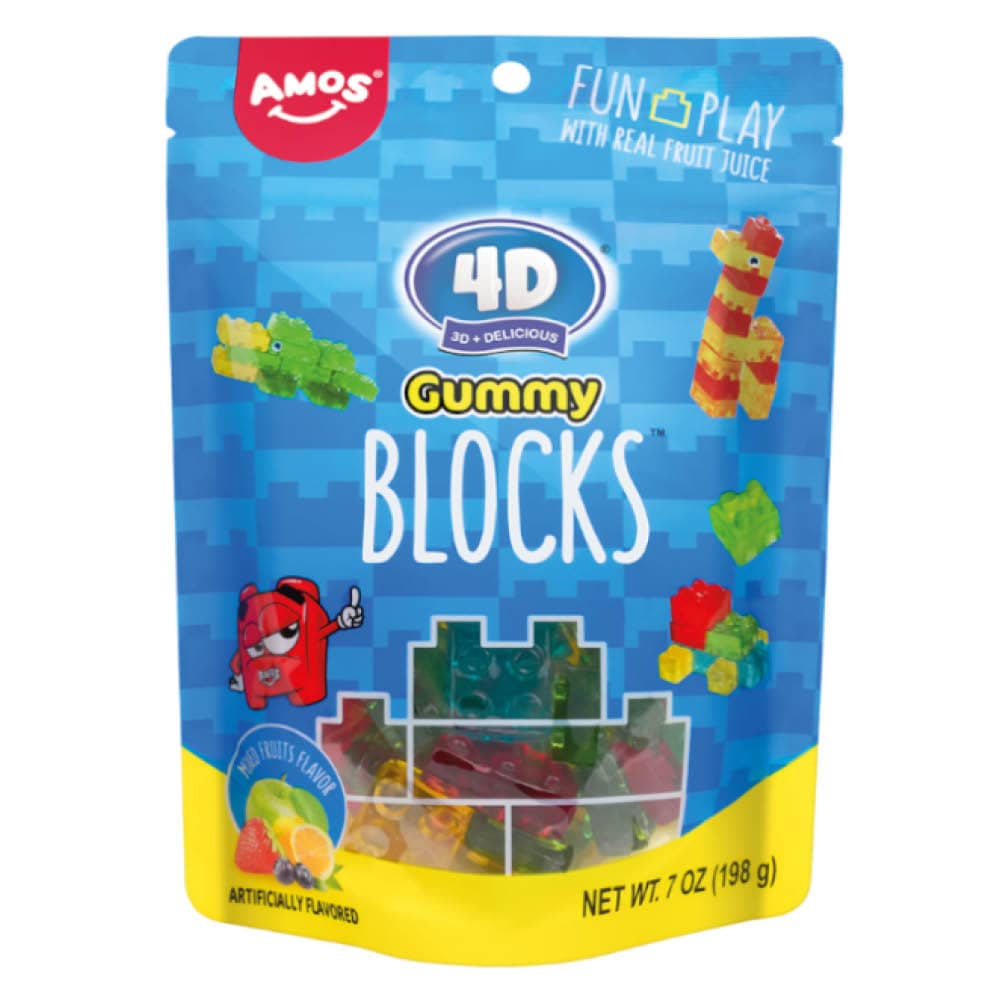 Amos 4D Gummy Lego Blocks 72g