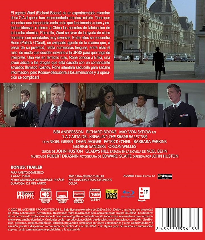 The Kremlin Letter (ej svensk text) (Blu-ray) - 2