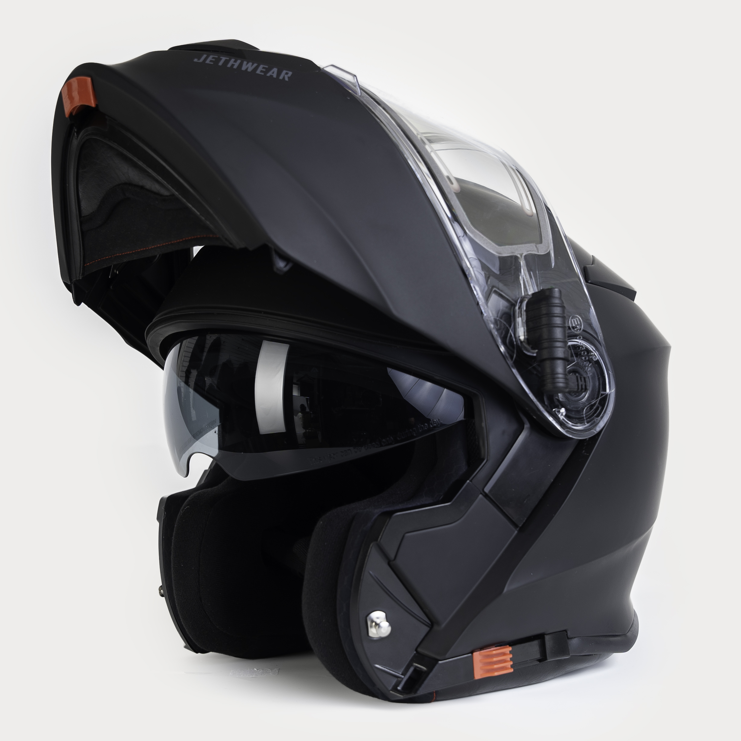 Jethwear Flip Up Helmet - Black