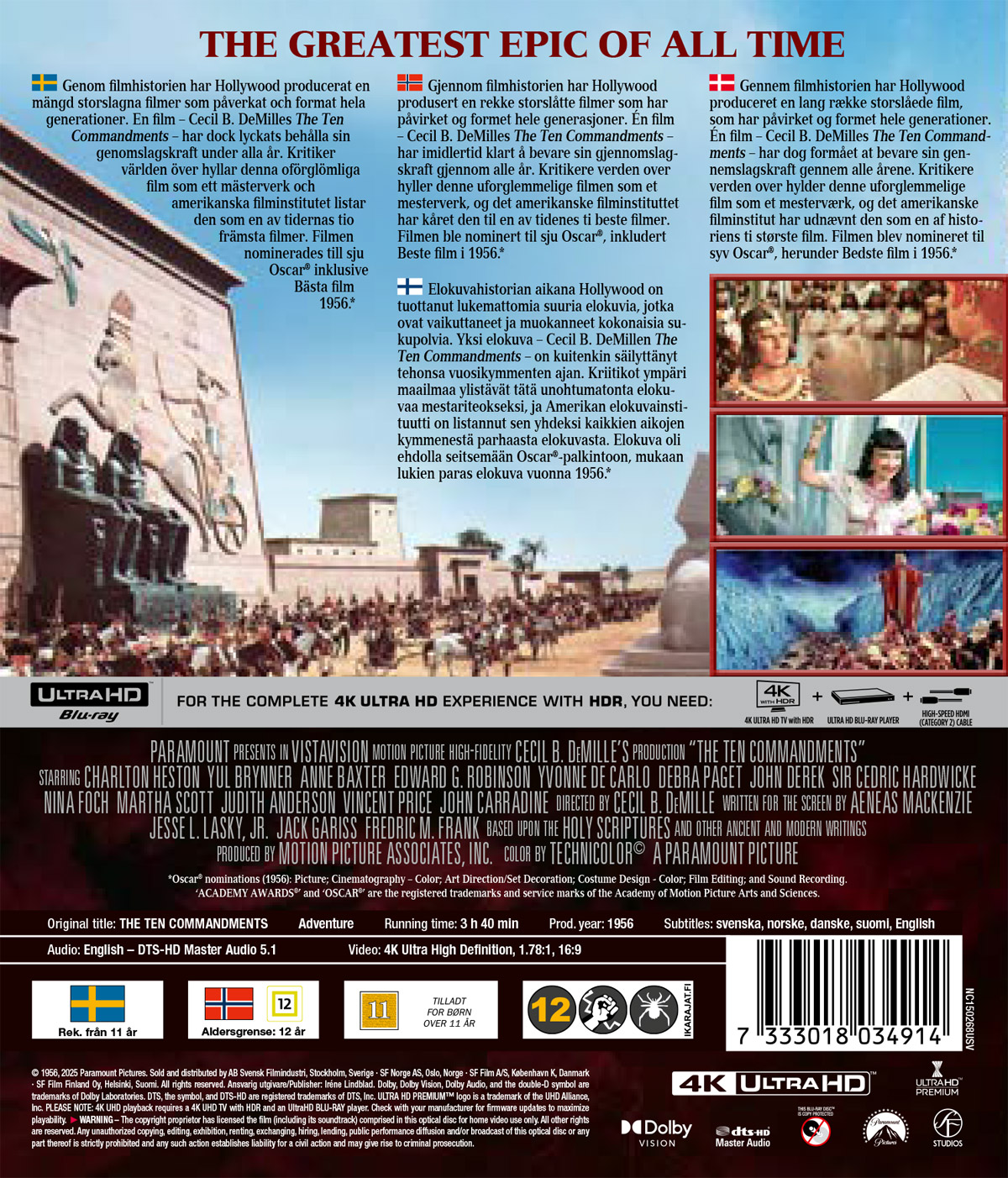 Ten Commandments  (4K Ultra HD) - 2