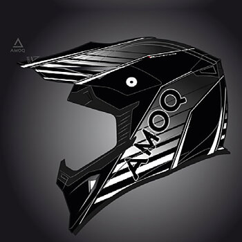 AMOQ Meteor V2 Helmet Axis - Black / Grey 