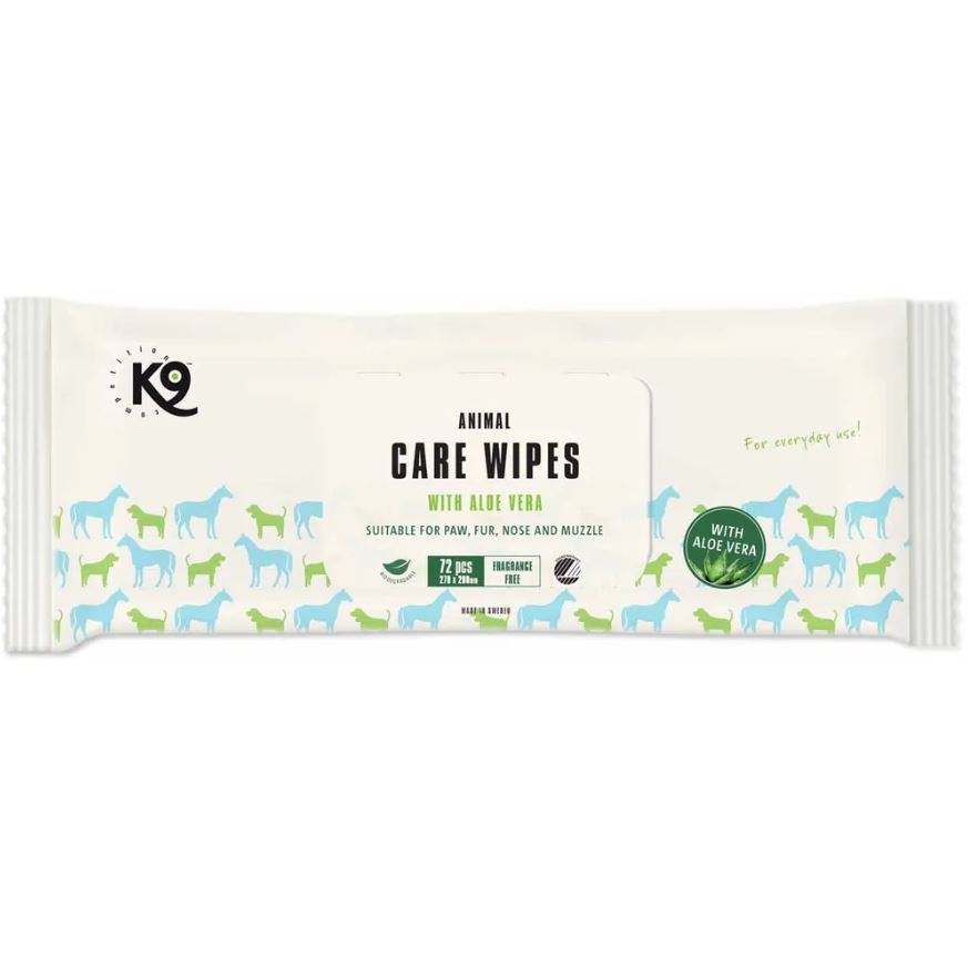 K9 Animal Care Wipes våtservietter - 72 stk.