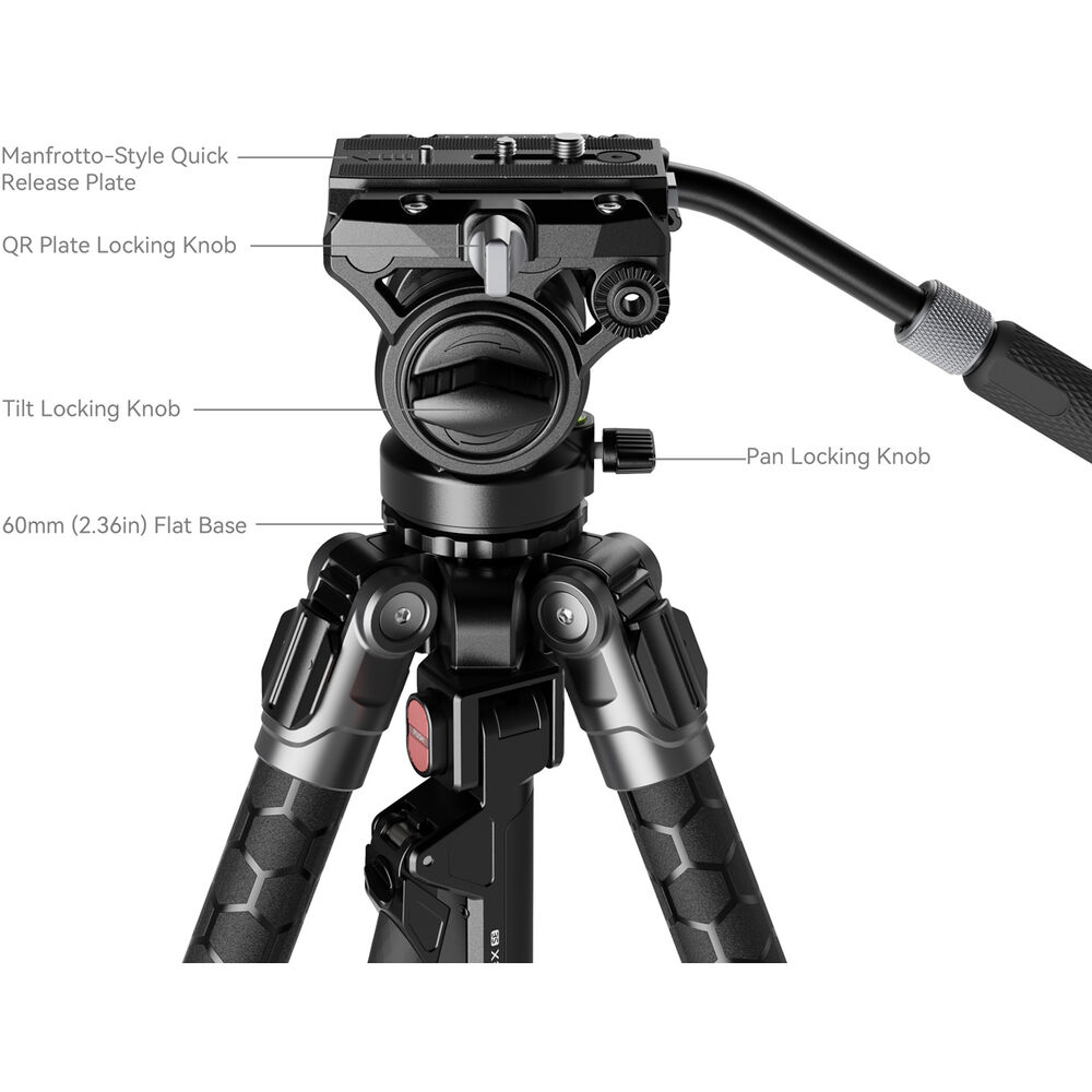 SmallRig x Potato Jet TRIBEX SE Hydraulic Tripod 5305 - 3