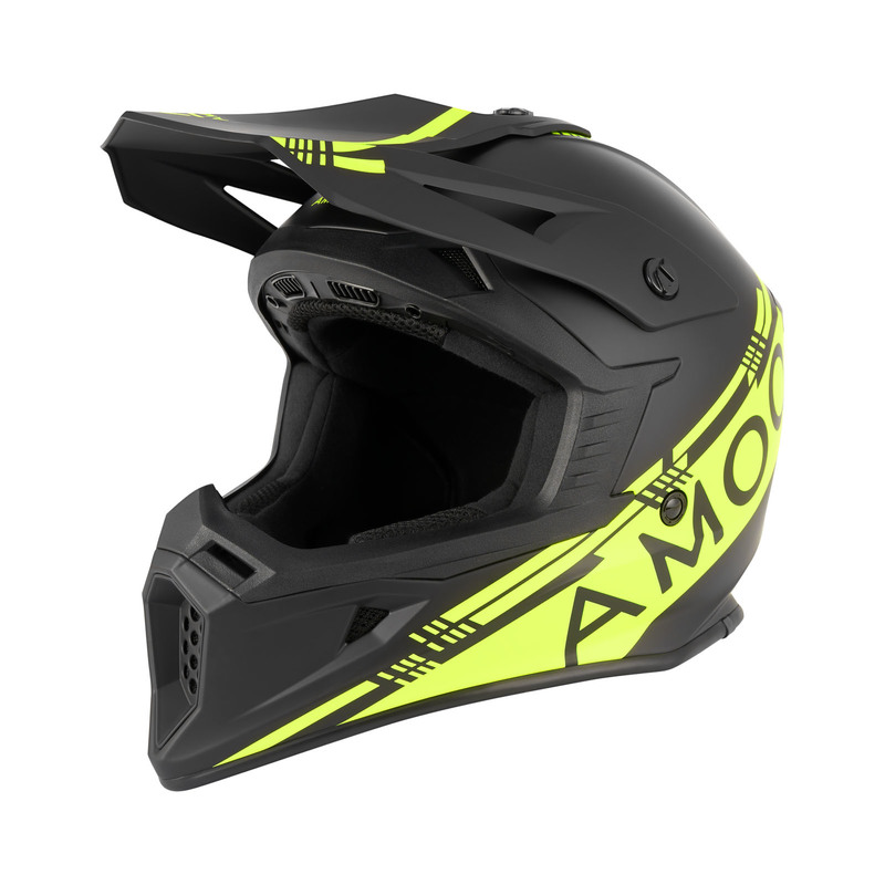 AMOQ Meteor V2 Helmet - Black / Hi Vis