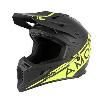 AMOQ Meteor V2 Helmet - Black / Hi Vis