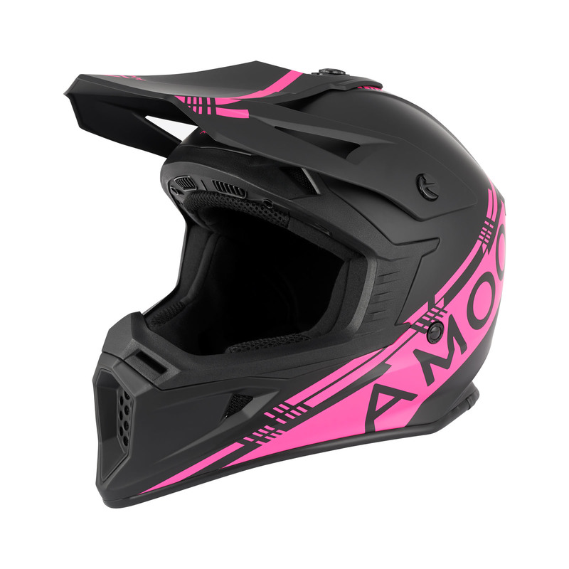 AMOQ Meteor V2 Helmet - Black / Pink