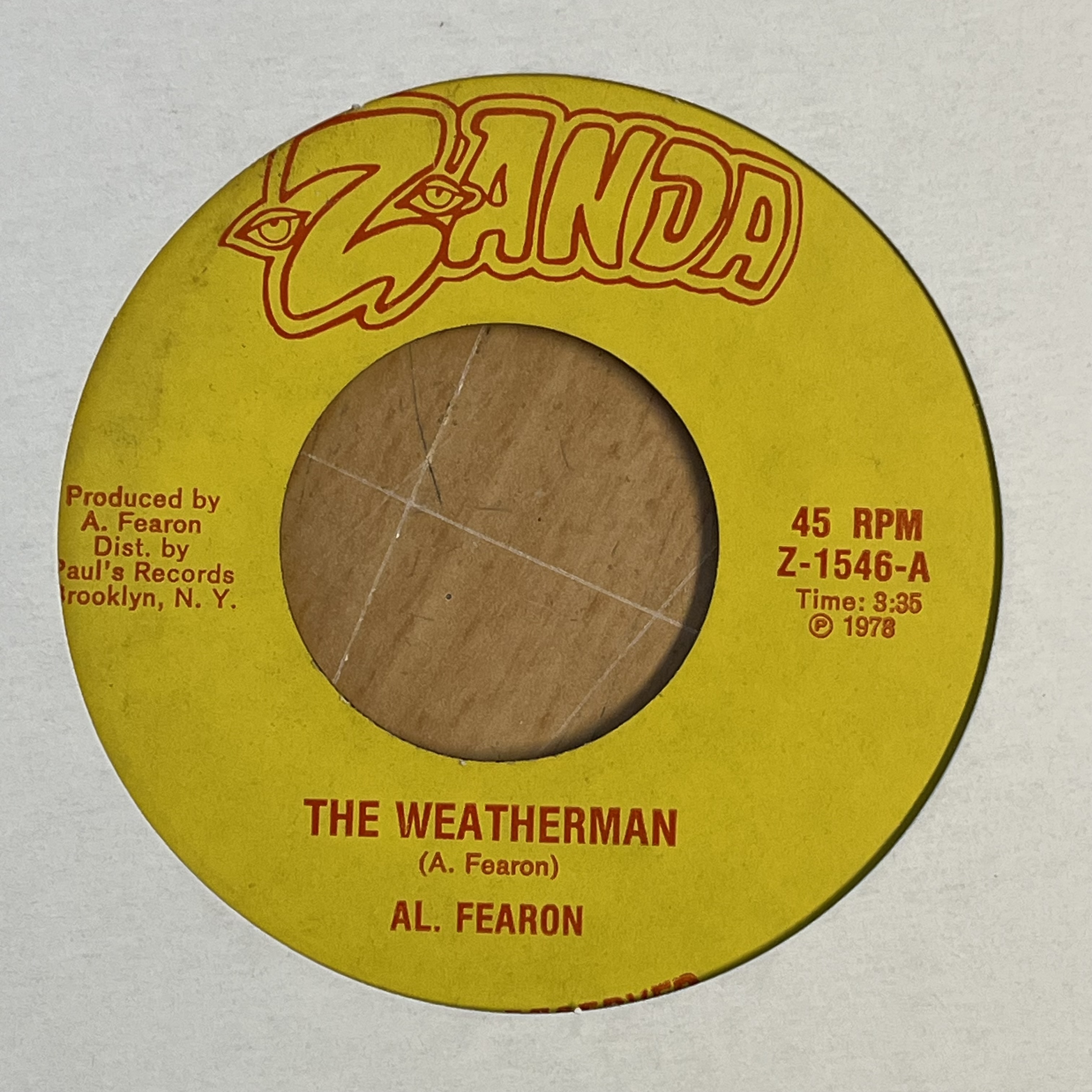 Al Fearon - Love Roy & Sister Shasha – The Weatherman/Weather Report