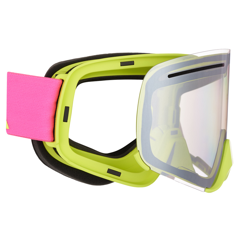 AMOQ Vision Vent+ Magnetic Goggles - Pink / Hi Vis - Silver Mirror - 2