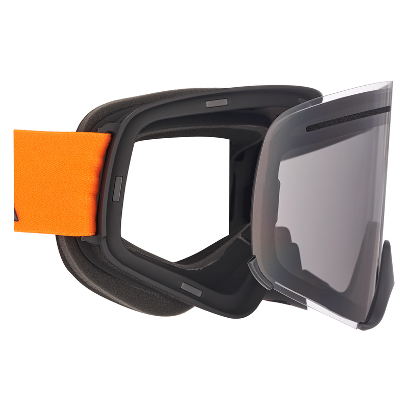AMOQ Vision Vent+ Magnetic Goggles - Red / Black - Smoke - 2