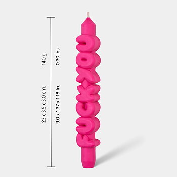 Taper Set Candle Fuck You Rosa+Chill Out Cream 3D