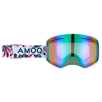 AMOQ Vision Vent+ Magnetic Goggles - Tropical - Green Mirror