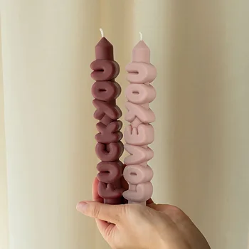 Taper Set Candle Fuck You Mocca+Love You Cream 3D