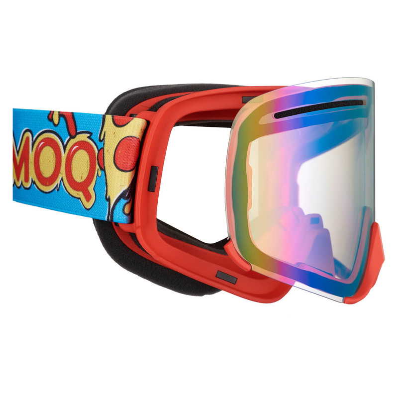 AMOQ Vision Vent+ Magnetic Goggles - Pizza - Red Mirror - 2