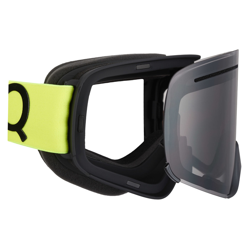 AMOQ Vision Vent+ Magnetic Goggles - Hi Vis / Black - Smoke - 2