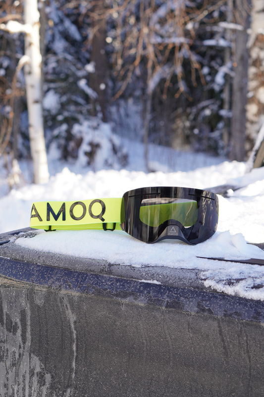 AMOQ Vision Vent+ Magnetic Goggles - Hi Vis / Black - Smoke - 4