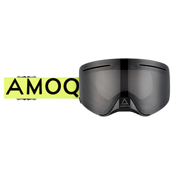 AMOQ Vision Vent+ Magnetic Goggles - Hi Vis / Black - Smoke