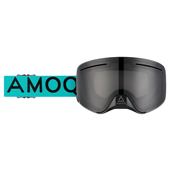 AMOQ Vision Vent+ Magnetic Goggles - Turqoise / Black - Smoke