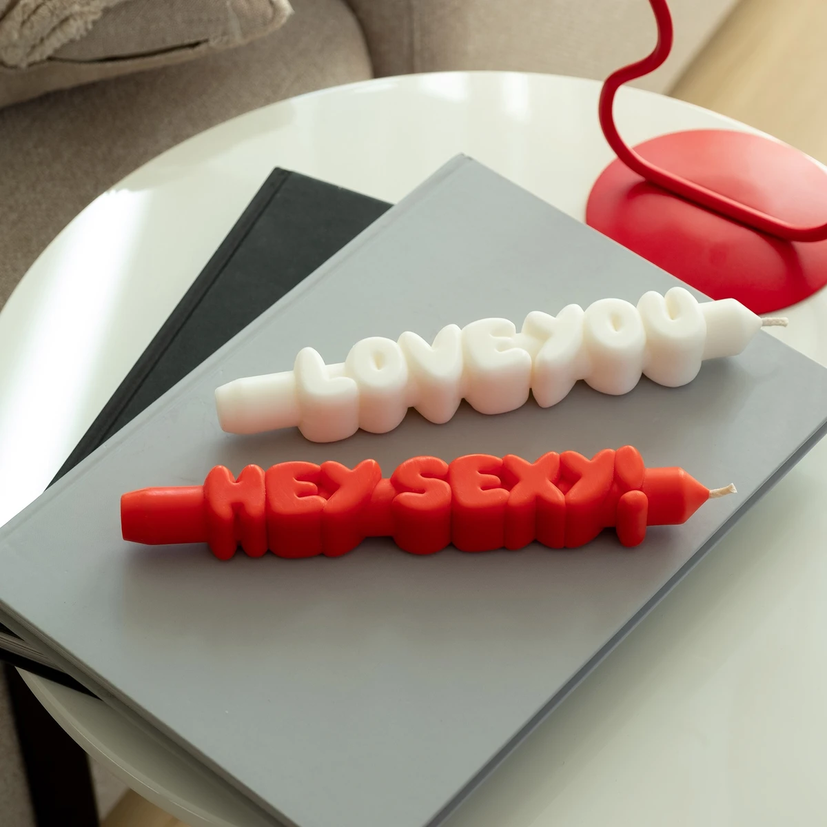 Taper Set Candle Love Vit + Hey Orange 3D