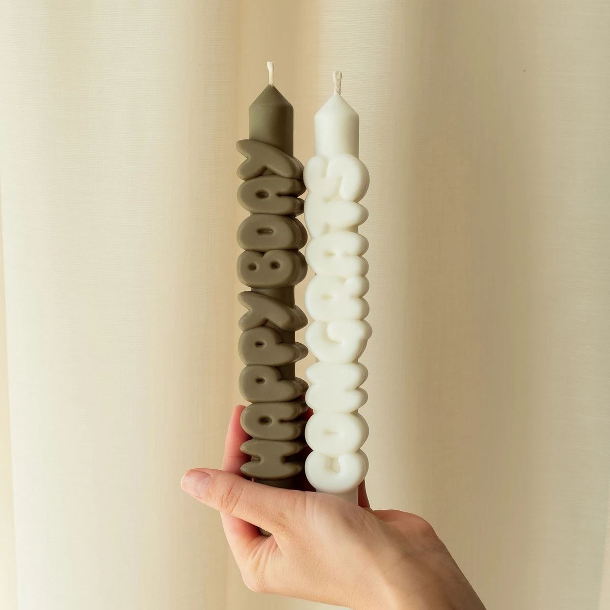 Taper Set Candle Happy B Oliv+Cong Vit 3D - 2