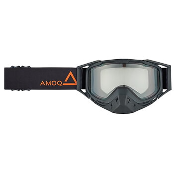 AMOQ Youth Snow Goggles - Black / Orange - Clear