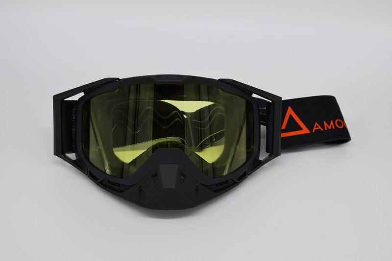 AMOQ Youth Snow Goggles - Black / Orange - Yellow