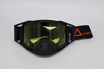 AMOQ Youth Snow Goggles - Black / Orange - Yellow