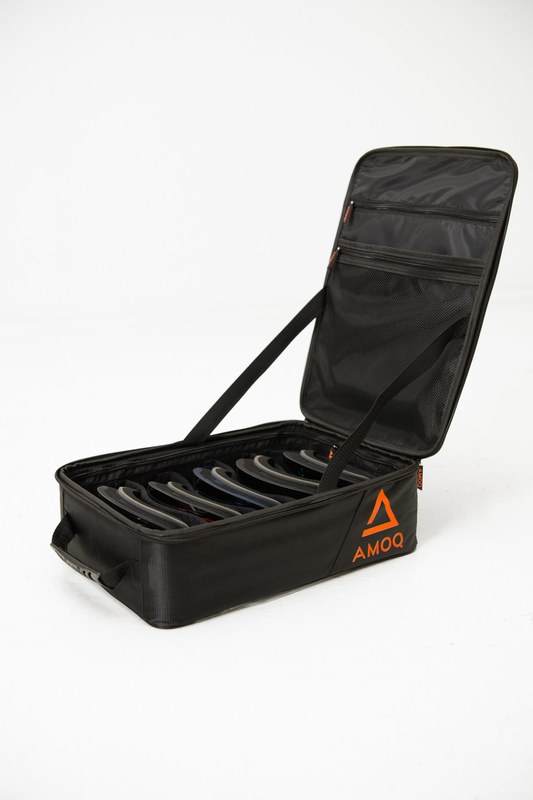 AMOQ Hardshell Goggle Bag - Black / Orange - 2