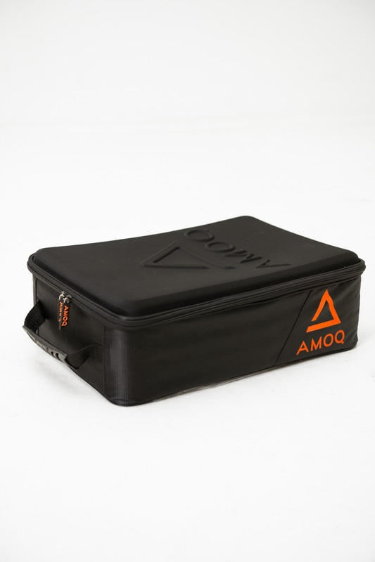 AMOQ Hardshell Goggle Bag - Black / Orange