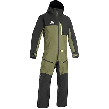 AMOQ M's Dynamic Monosuit - Black/ Military Green / Hi Vis 