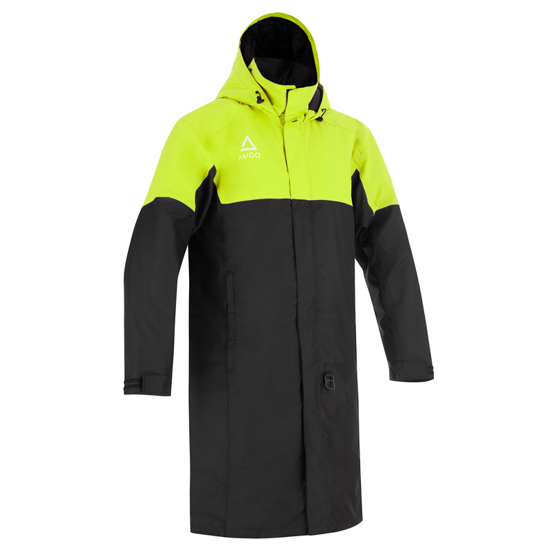AMOQ Apex Racing Pit Coat - Black / Hi Vis