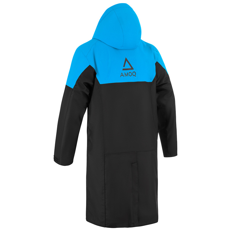 AMOQ Apex Racing Pit Coat - Black / Sky Blue - 2