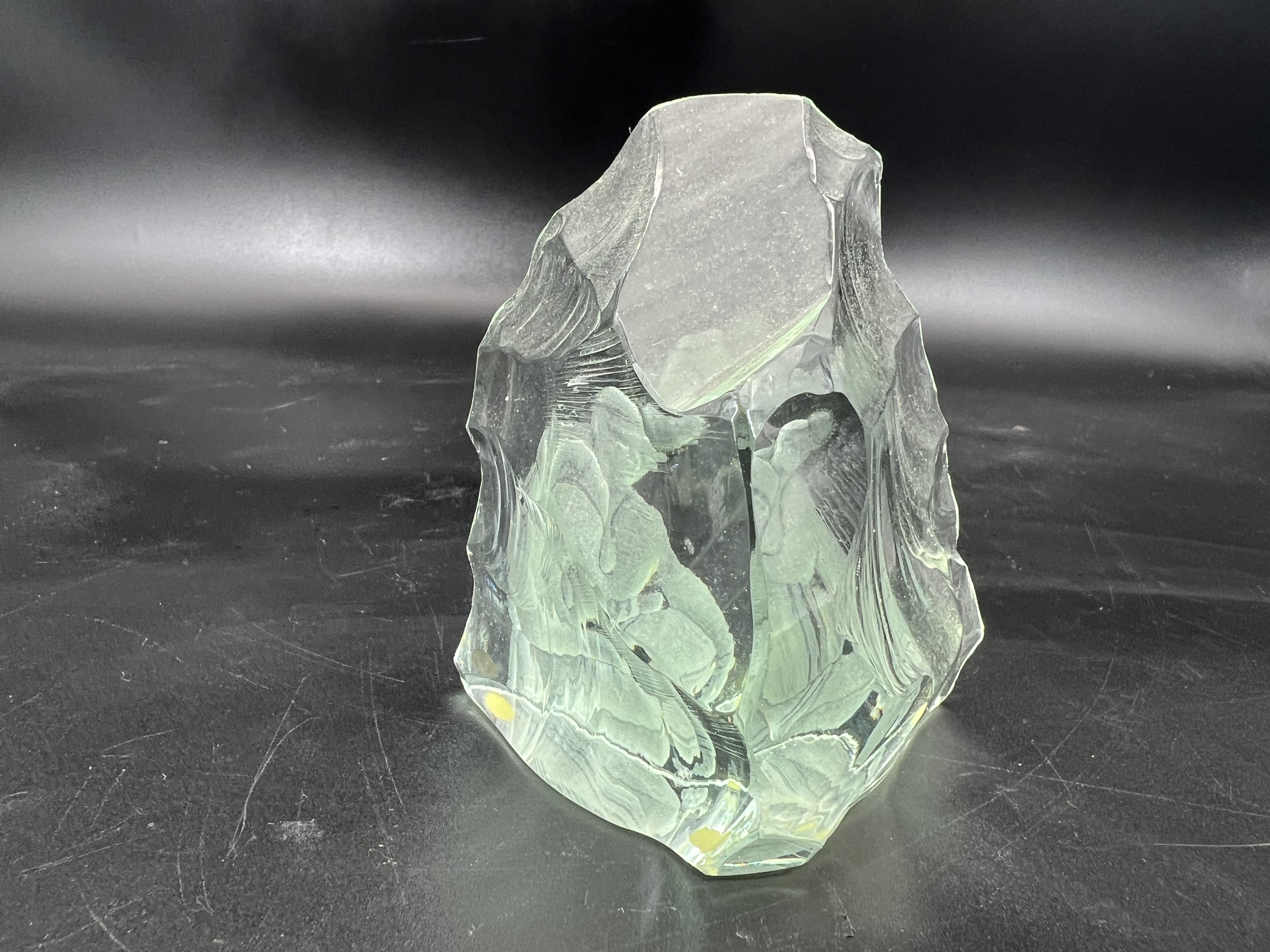 Kosta ,Vicke Lindstrand,  glasblock, ”Same” - 4