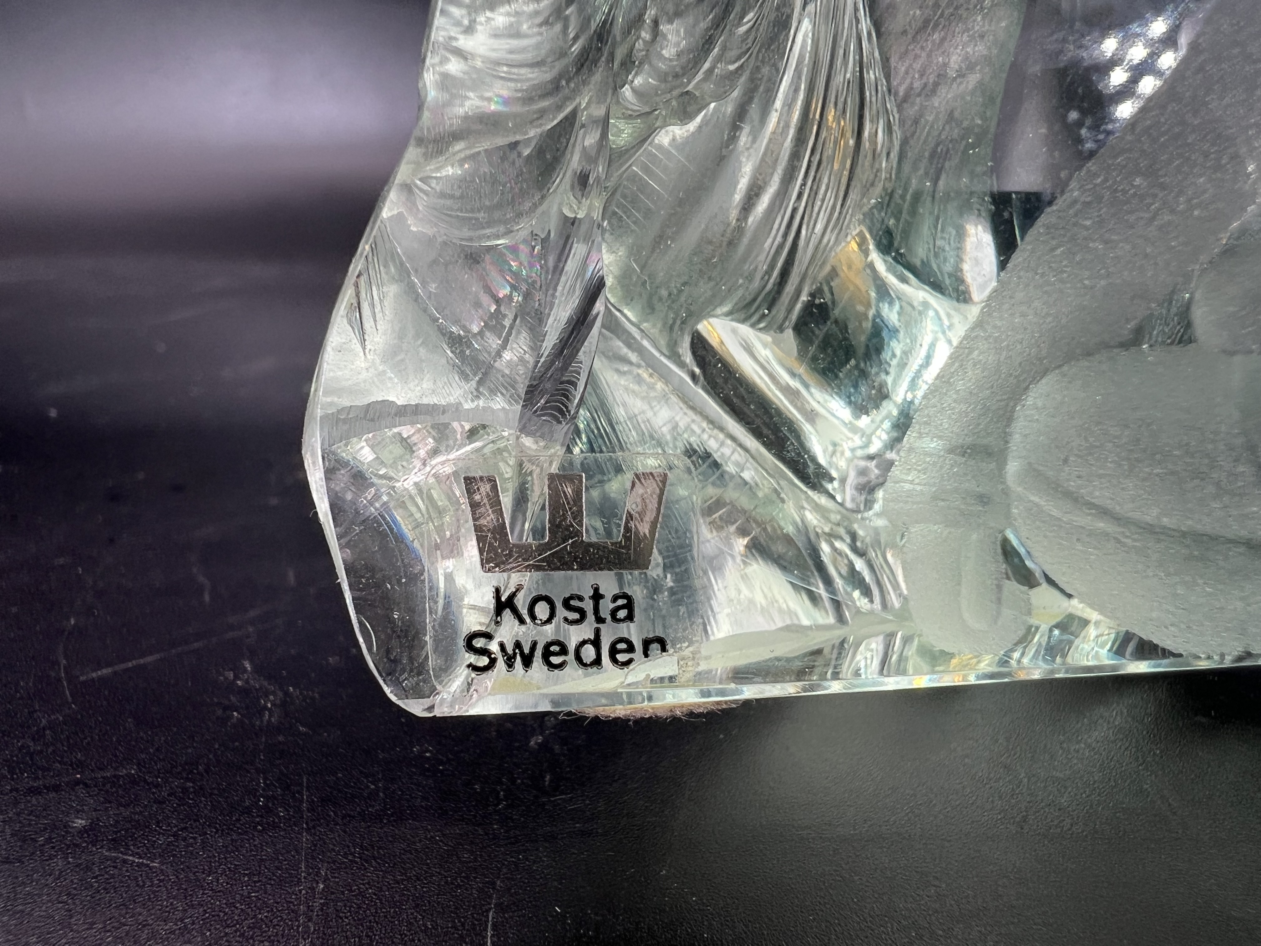 Kosta ,Vicke Lindstrand,  glasblock, ”Same” - 2