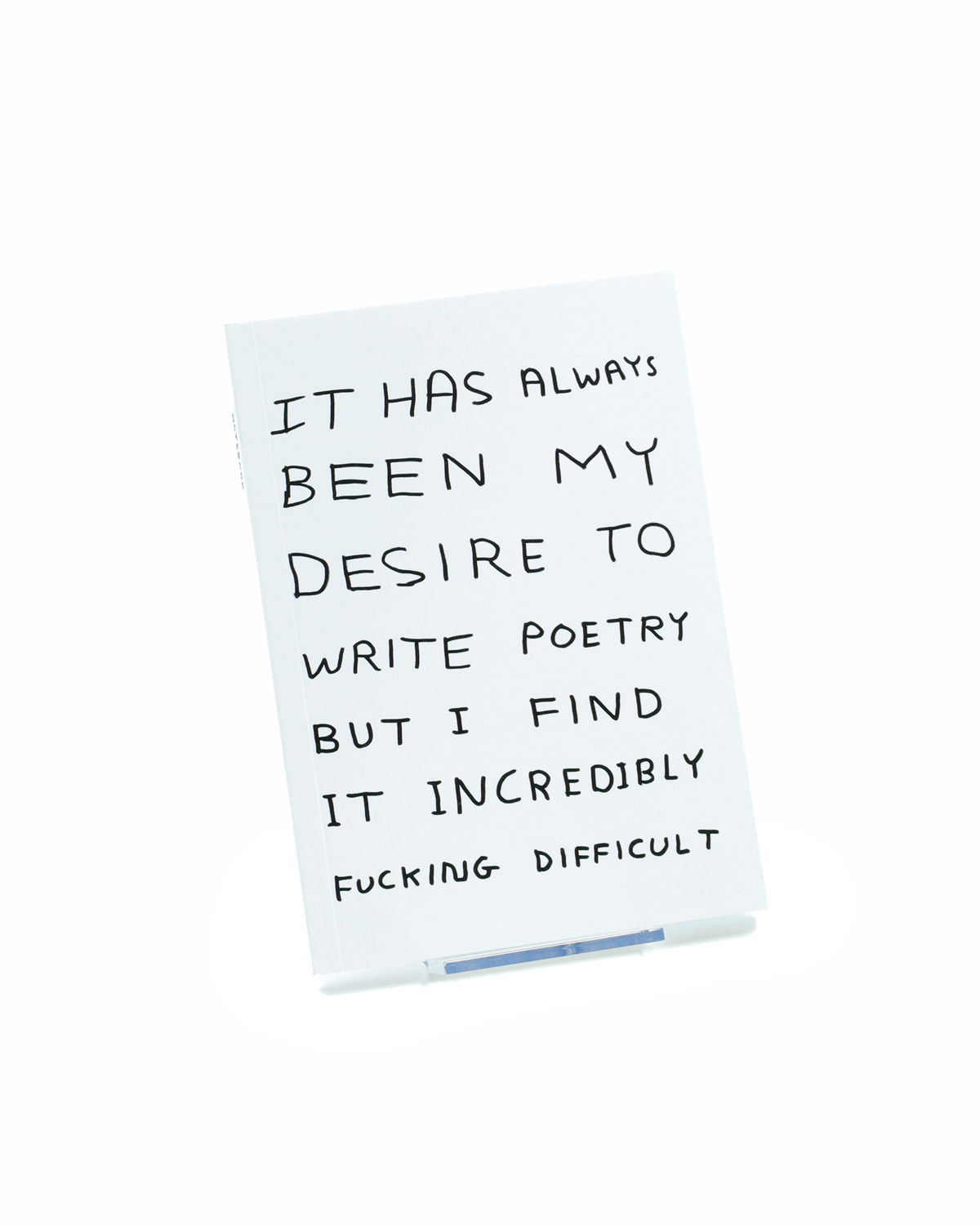Anteckningsbok, David Shrigley – Write Poetry