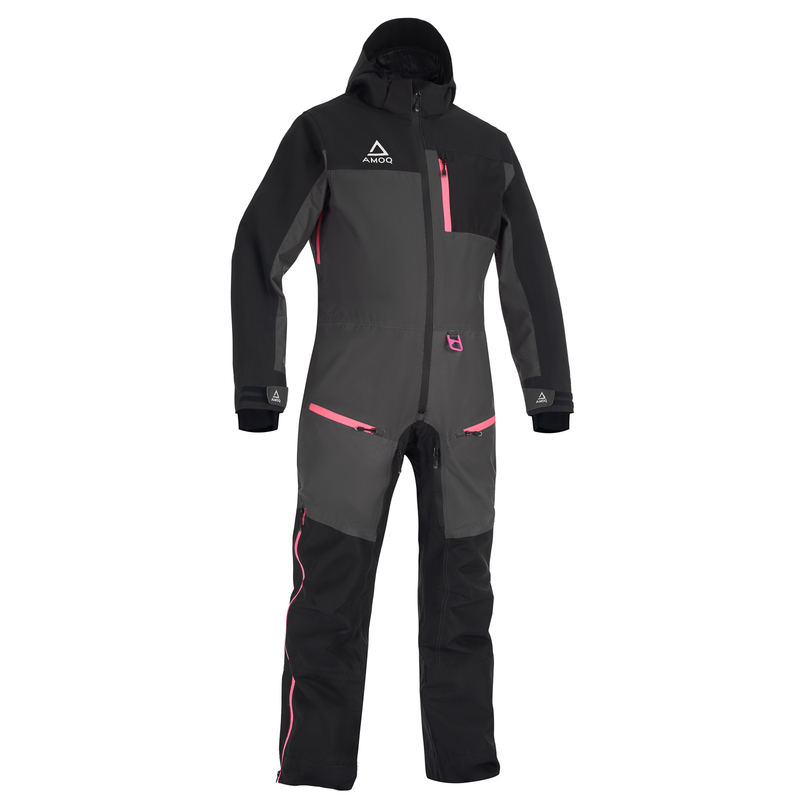 AMOQ W's Dynamic Monosuit Insulated - Black / Grey / Pink
