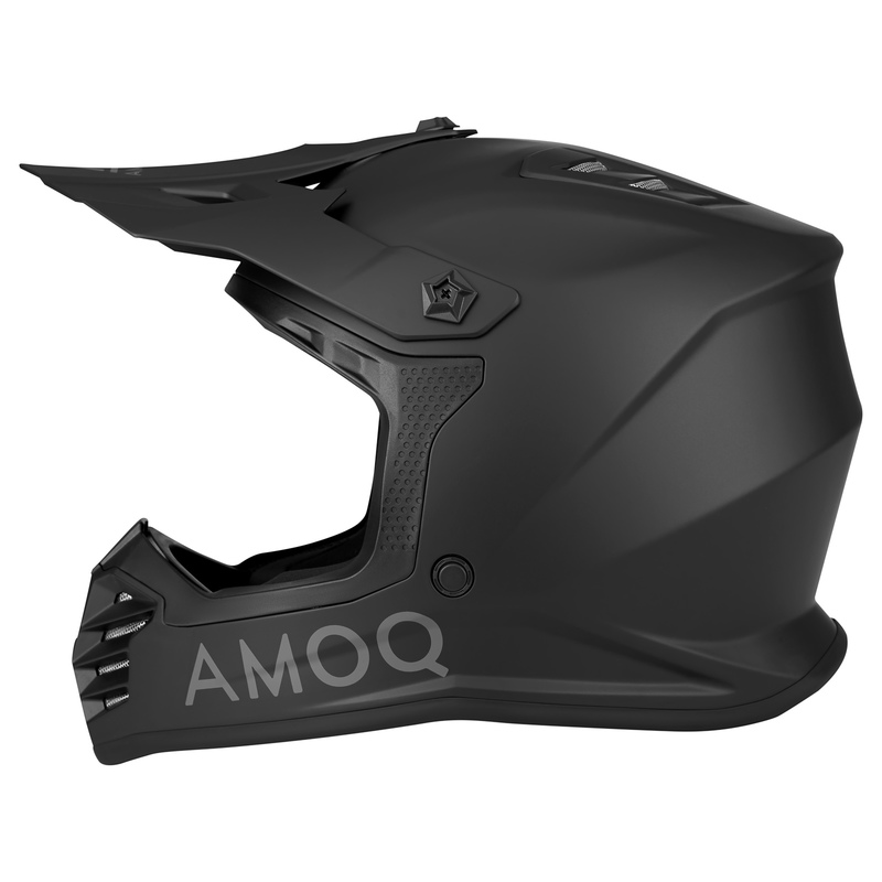 AMOQ Junior Meteor V2 MX Helmet - Blackout  - 2
