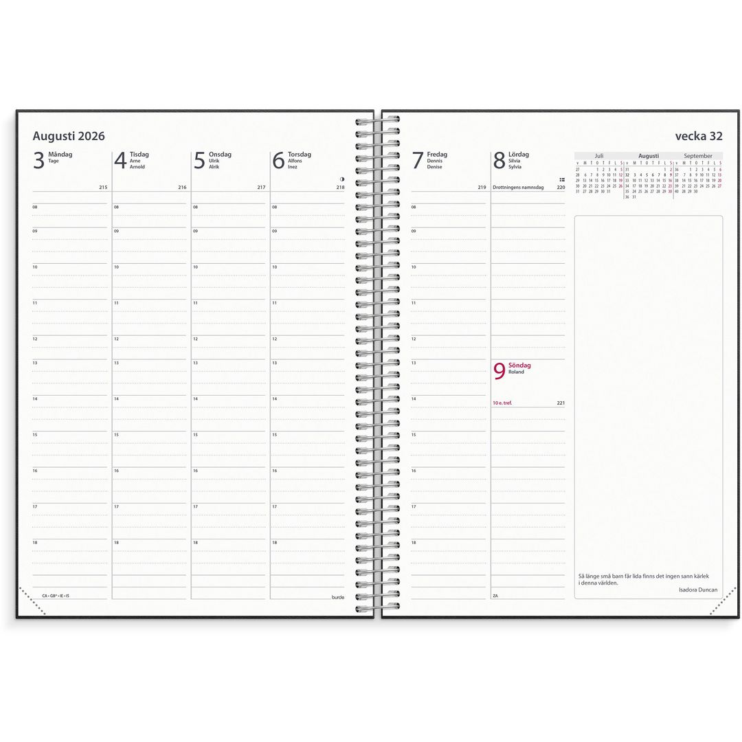 Kalender Business VIP 2026 svart - 2