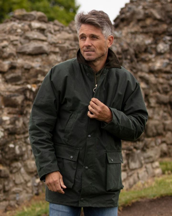 70% RABATT - Men's Padded Wax Jacket  - 100% Waxed Cotton  