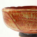 イサク・イサクソン  一点もの  茶/黄色のボウル  茶碗  (13cm)  2000年代  #34